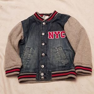 Denim bomber jacket